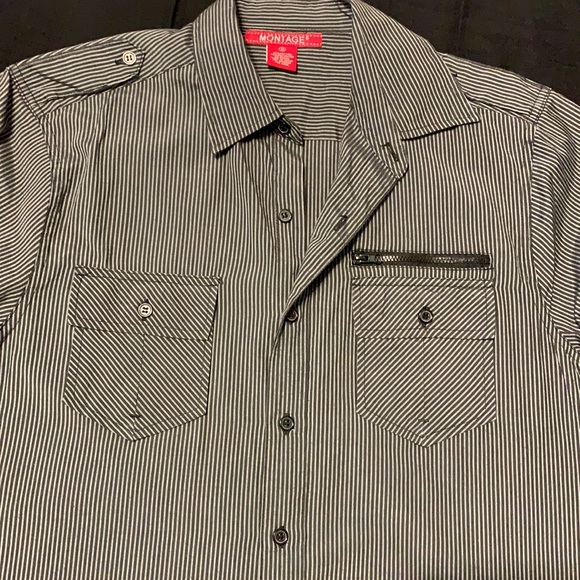 Mens Montage button up long sleeve - Picture 2 of 10